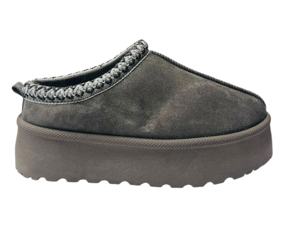 Faux Fur Lined Aztec Platform Shoes