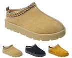 Faux Fur Lined Aztec Flat Sole Shoes