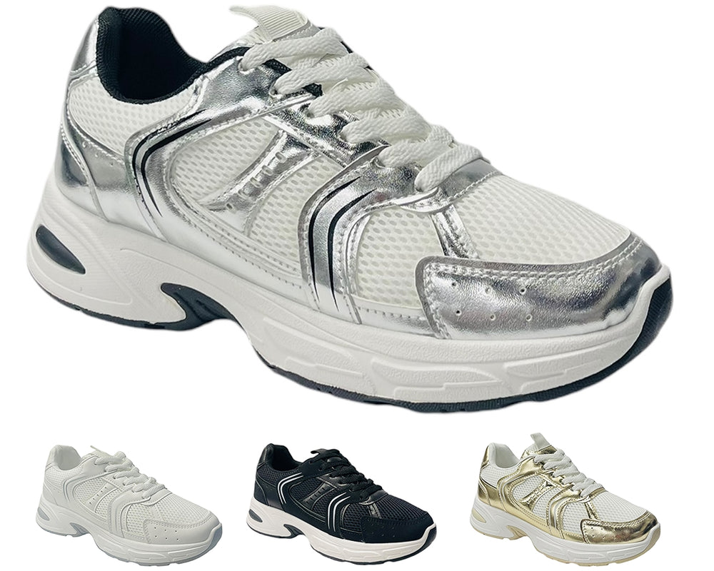 Mesh Lace Up Sports Trainers Main image