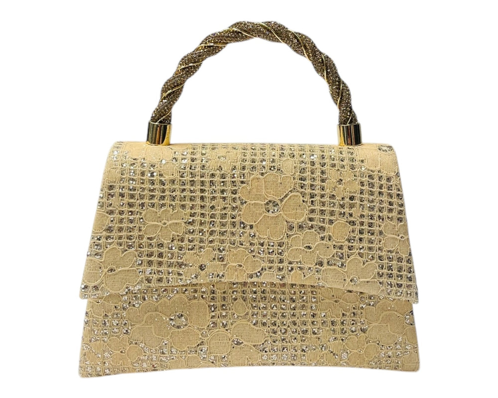 Diamante Glitter Clutch Tote Bag