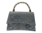 Diamante Glitter Clutch Tote Bag