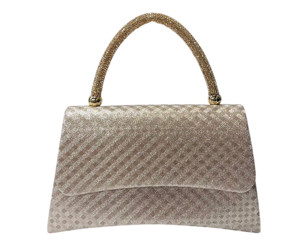 Diamante Glitter Clutch Tote Bag