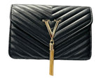 Cross Body Faux Leather Tote Bag