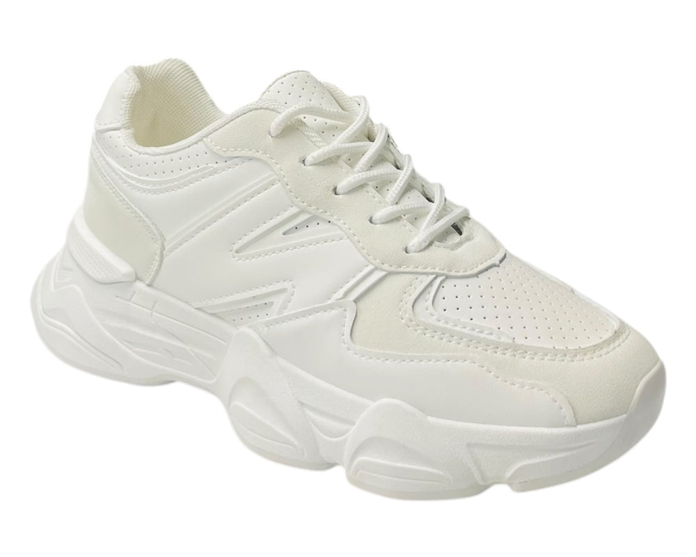 Chunky Sole Lace Up Sports Trainers