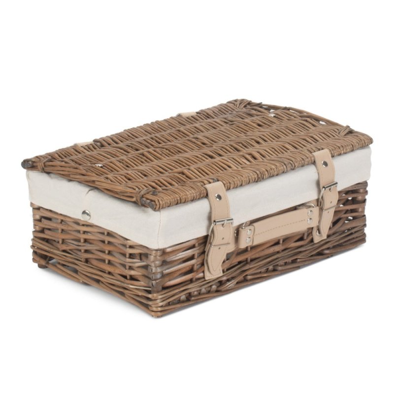 35cm Antique Wash Split Willow Wicker Basket - Storage Baskets - British D'sire
