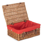 35cm Light Steamed Wicker Picnic Basket - Empty Picnic Baskets - British D'sire