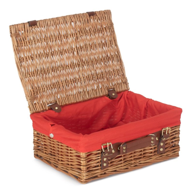 35cm Light Steamed Wicker Picnic Basket - Empty Picnic Baskets - British D'sire