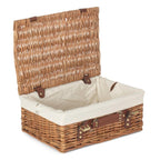 35cm Light Steamed Wicker Picnic Basket - Empty Picnic Baskets - British D'sire