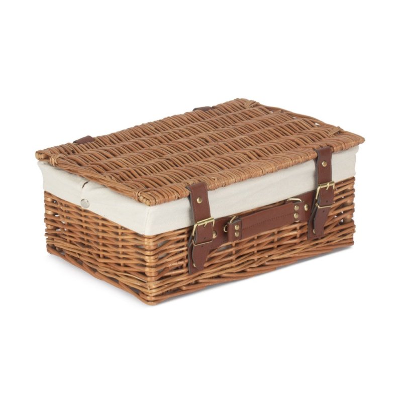 35cm Light Steamed Wicker Picnic Basket - Empty Picnic Baskets - British D'sire