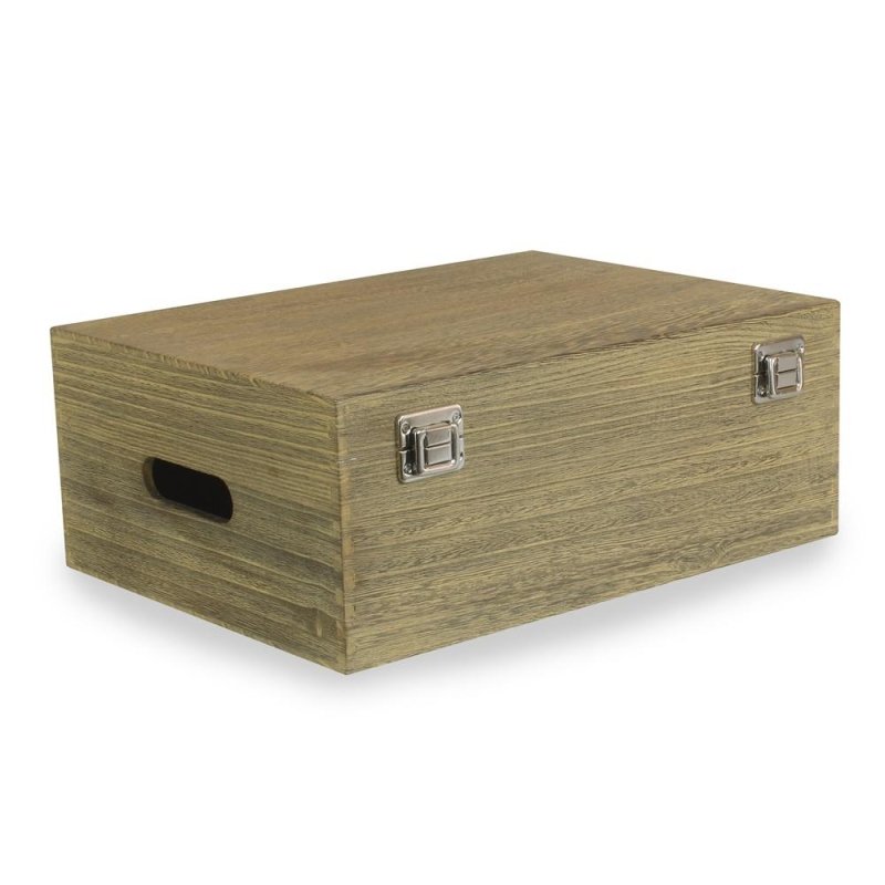 35cm Oak Effect Wooden Box - Presentation Boxes - British D'sire Main image