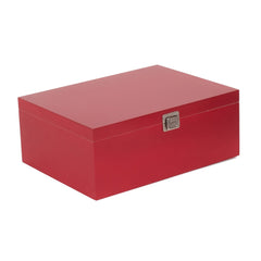 Red Hamper Red Wooden Storage Box