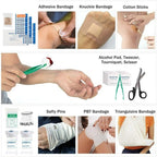 391pcs First Aid Kit Medical Emergency Travel Home Car Taxi Work 1ST Aid Bag - British D'sire