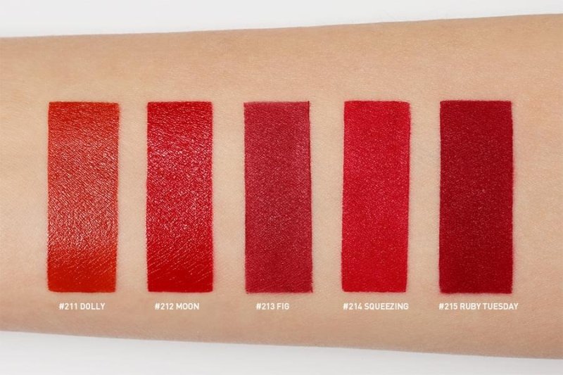 3CE Matte Red Recipe Lip Colour No 214 Squeezing - Lipstick - British D'sire
