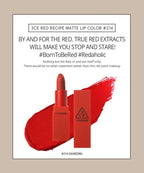 3CE Matte Red Recipe Lip Colour No 214 Squeezing - Lipstick - British D'sire
