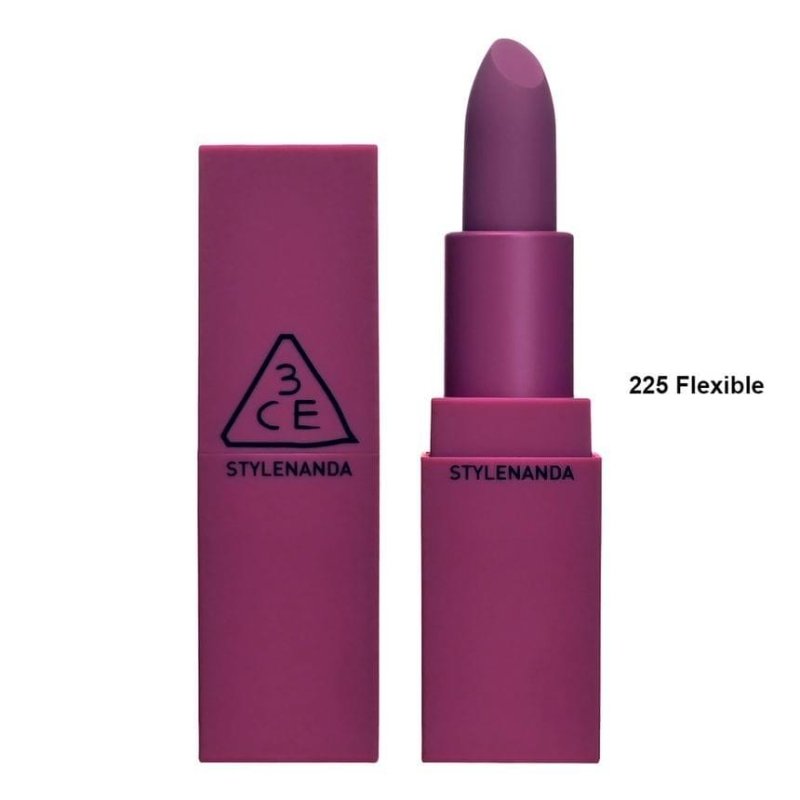 3CE - Supreme Violet Matte Lip Colour 225 Flexible - Lipstick - British D'sire