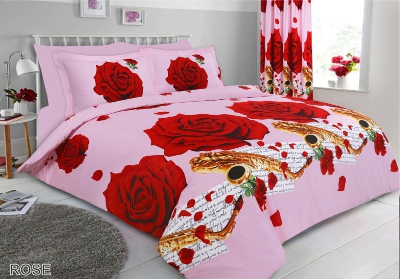 3D Duvet Cover Bedding Set With Fitted Sheet & Pillow Case - Home, Furniture & DIY:Bedding:Bedding Sets & Duvet Covers - British D'sire