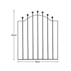 3ft Black Modern Metal Outdoor Garden Swing Gate Fence Gate 86 x 103cm - Garden Gate - British D'sire