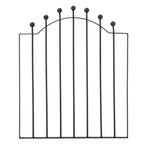 3ft Black Modern Metal Outdoor Garden Swing Gate Fence Gate 86 x 103cm - Garden Gate - British D'sire