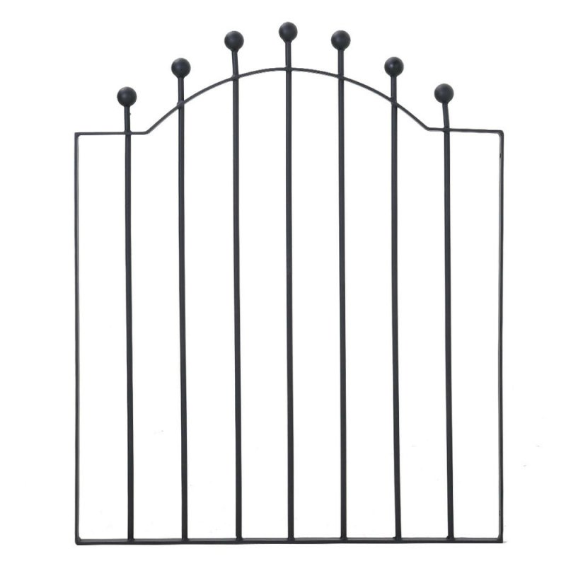 3ft Black Modern Metal Outdoor Garden Swing Gate Fence Gate 86 x 103cm - Garden Gate - British D'sire
