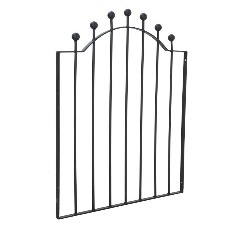 3ft Black Modern Metal Outdoor Garden Swing Gate Fence Gate 86 x 103cm - Garden Gate - British D'sire