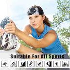 3‑Pack Antiperspirant Sports Headbands – Non‑Slip, Unisex - Headbands - British D'sire