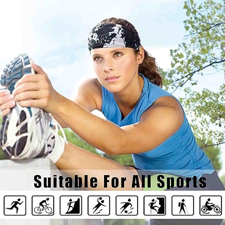 3‑Pack Antiperspirant Sports Headbands – Non‑Slip, Unisex - Headbands - British D'sire