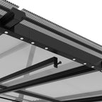 3x3M Wall - Mounted Awning Outdoor Canopy with UV - Resistant Roof - Canopy - British D'sire