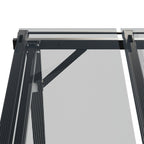 3x4.2M Wall - Mounted Awning Outdoor Canopy with UV - Resistant Roof - Canopy - British D'sire