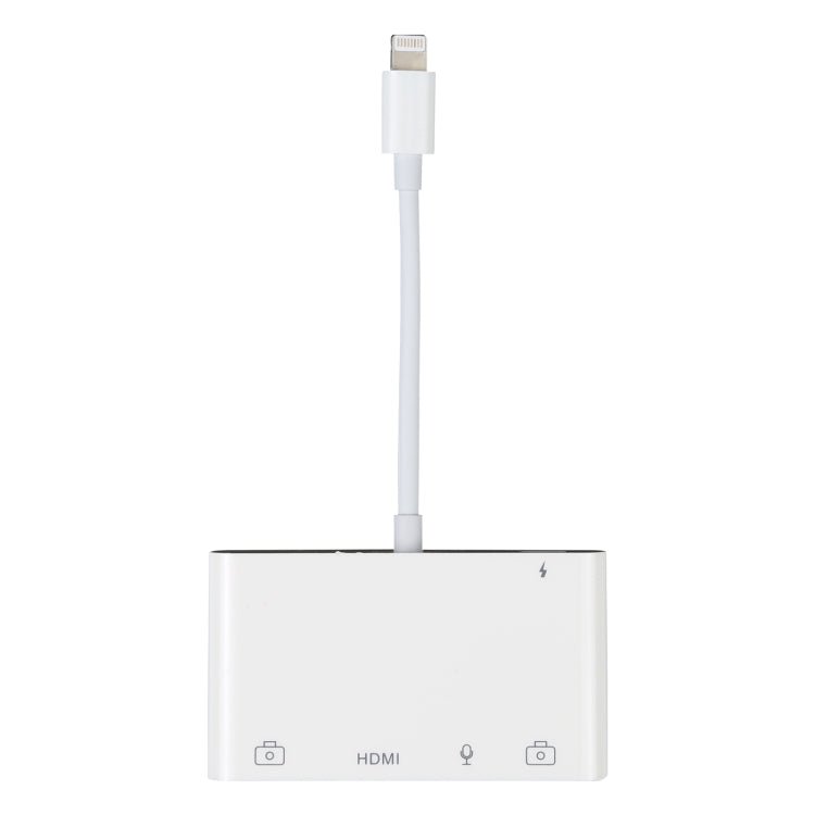 4 in 1 8 Pin to Dual USB + 3.5mm AUX + HDMI OTG Audio Digital AV Adapter Secondary image