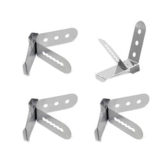 4 Pcs Probe Holder Clips Universal Meat Thermometer Probe Holders Stainless Steel Meat Grill Temp Probe Clips for BBQ Oven Grill Kitchen - British D'sire