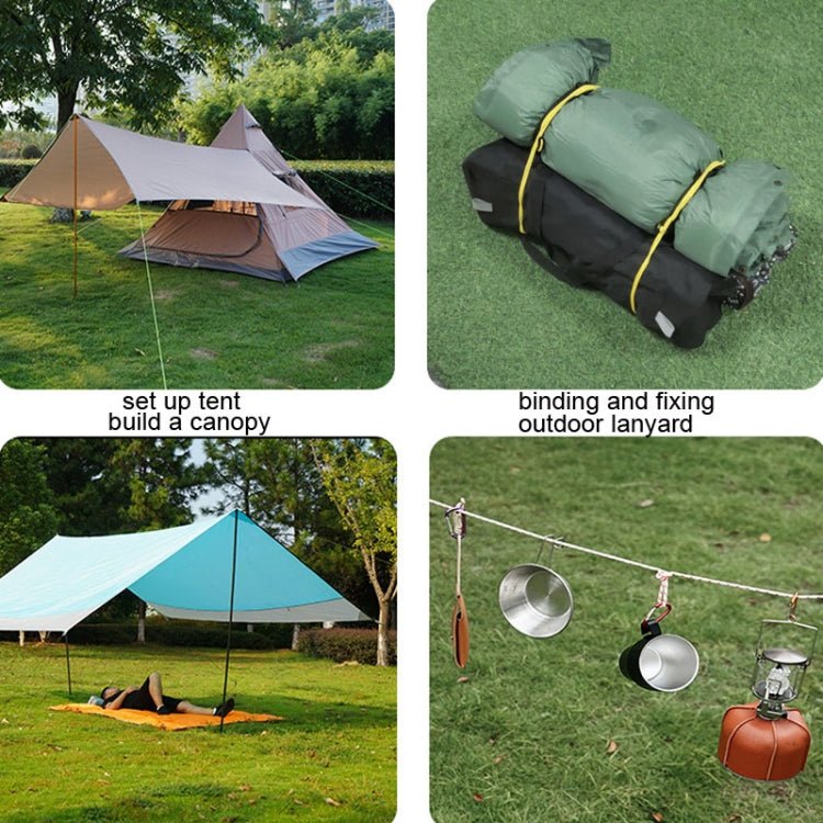 4 PCS / Set CLS Outdoor Camp Reflective Wind-Proof Camping Support Rod(Black) - British D'sire