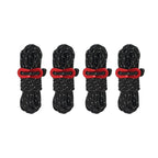 4 PCS / Set CLS Outdoor Camp Reflective Wind-Proof Camping Support Rod(Black) - British D'sire