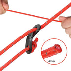 4 PCS / Set CLS Outdoor Camp Reflective Wind-Proof Camping Support Rod(White Non-reflective) - British D'sire