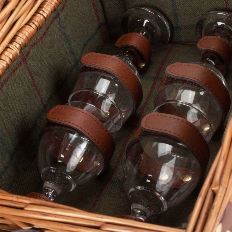 4 Person Fitted Picnic Basket with Drawers - Fitted Picnic Baskets - British D'sire
