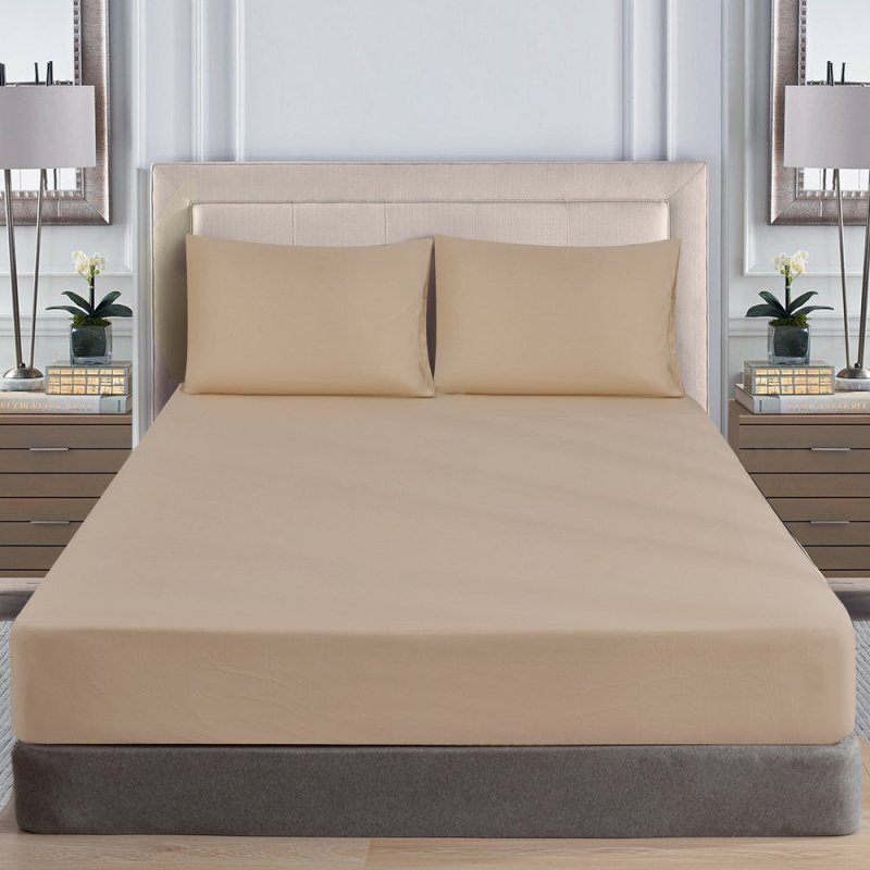 40cm Deep Fitted Sheet Single Double King Super king size Microfiber Bed Sheets - Fitted Sheet - British D'sire