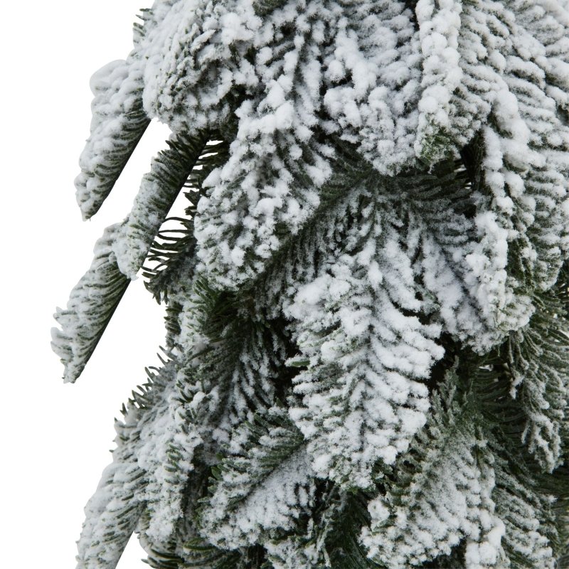 40cm Medium Snowy Fir Tree Home Decor Ornament Decoration - Christmas Decor - British D'sire