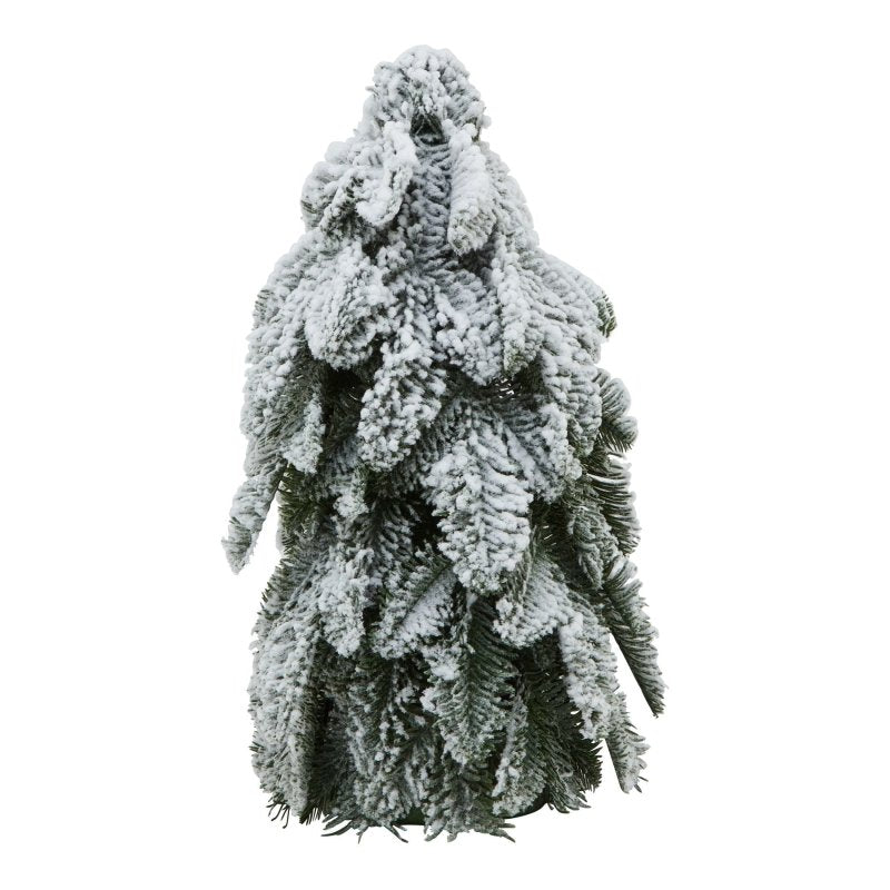 40cm Medium Snowy Fir Tree Home Decor Ornament Decoration - Christmas Decor - British D'sire