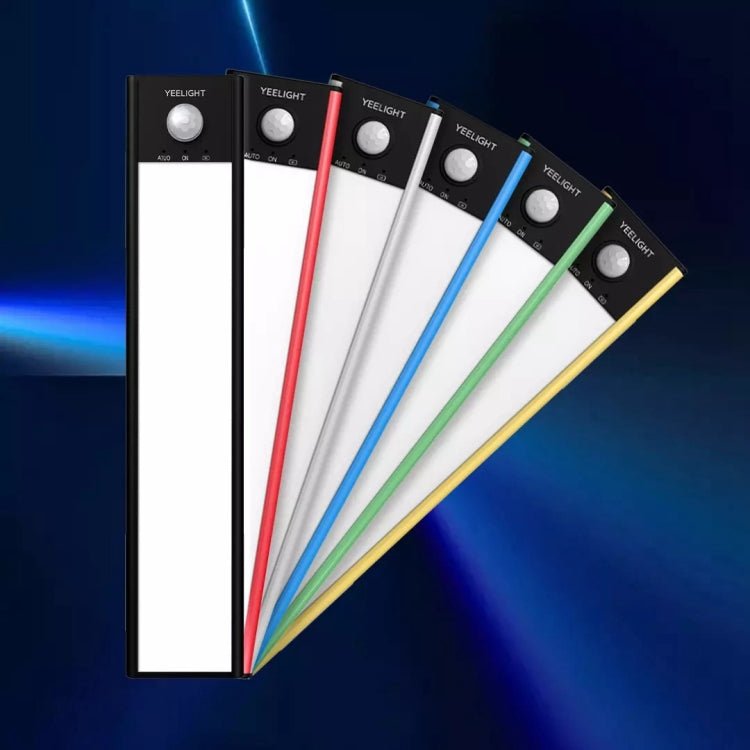 40cm Original Xiaomi Youpin YEELIGHT LED Smart Human Motion Sensor Light Bar Rechargeable Wardrobe Cabinet Corridor Wall Lamps(Black) Secondary image