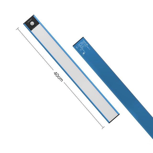 40cm Original Xiaomi Youpin YEELIGHT LED Smart Human Motion Sensor Light Bar Rechargeable Wardrobe Cabinet Corridor Wall Lamps(Blue) - British D'sire