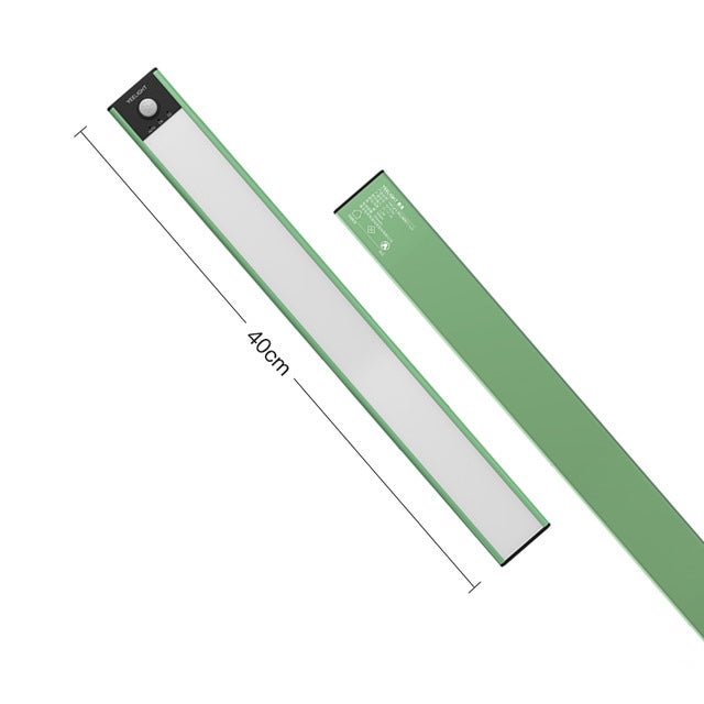 40cm Original Xiaomi Youpin YEELIGHT LED Smart Human Motion Sensor Light Bar Rechargeable Wardrobe Cabinet Corridor Wall Lamps(Green) - British D'sire