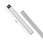 40cm Original Xiaomi Youpin YEELIGHT LED Smart Human Motion Sensor Light Bar Rechargeable Wardrobe Cabinet Corridor Wall Lamps(Silver) - British D'sire