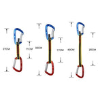 40cm XINDA XD-CP05/06 Outdoor Mountaineering Climbing Straight Door Curved Door Fast Hanging Safety Buckle Flat Belt - British D'sire