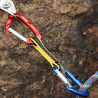 40cm XINDA XD-CP05/06 Outdoor Mountaineering Climbing Straight Door Curved Door Fast Hanging Safety Buckle Flat Belt - British D'sire