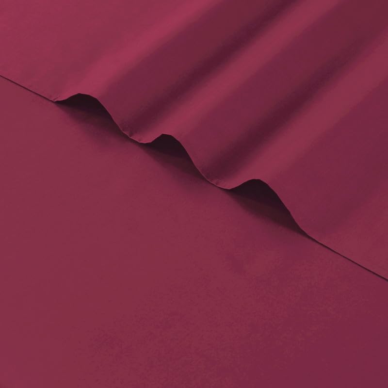 Luxury Polycotton Dyed Plain Flat Sheet Single Double King