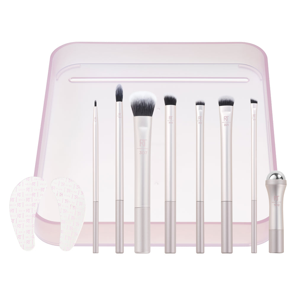Real Techniques Pink Limited Edition Bright Eyes 10 piece Eye Makeup Brush Set Secondary image