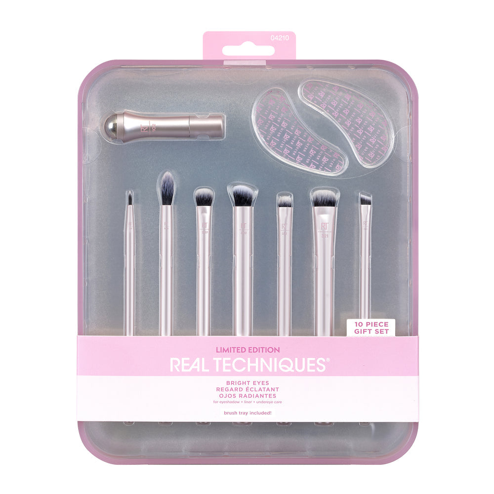 Real Techniques Pink Limited Edition Bright Eyes 10 piece Eye Makeup Brush Set Main image
