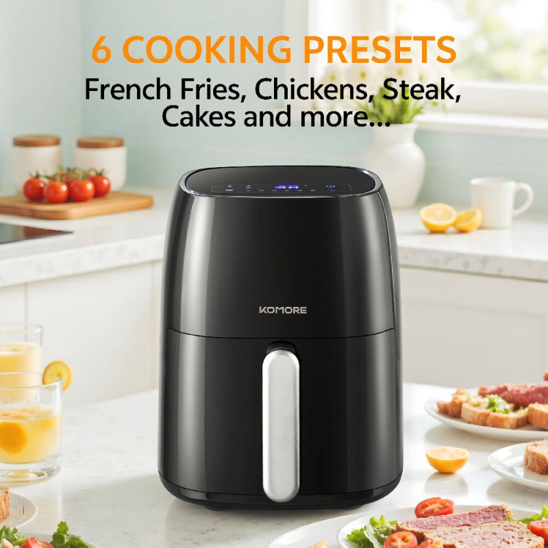 4.2L Air Fryer Oven 6 Modes with Smart Touch Screen - Air Fryer - British D'sire