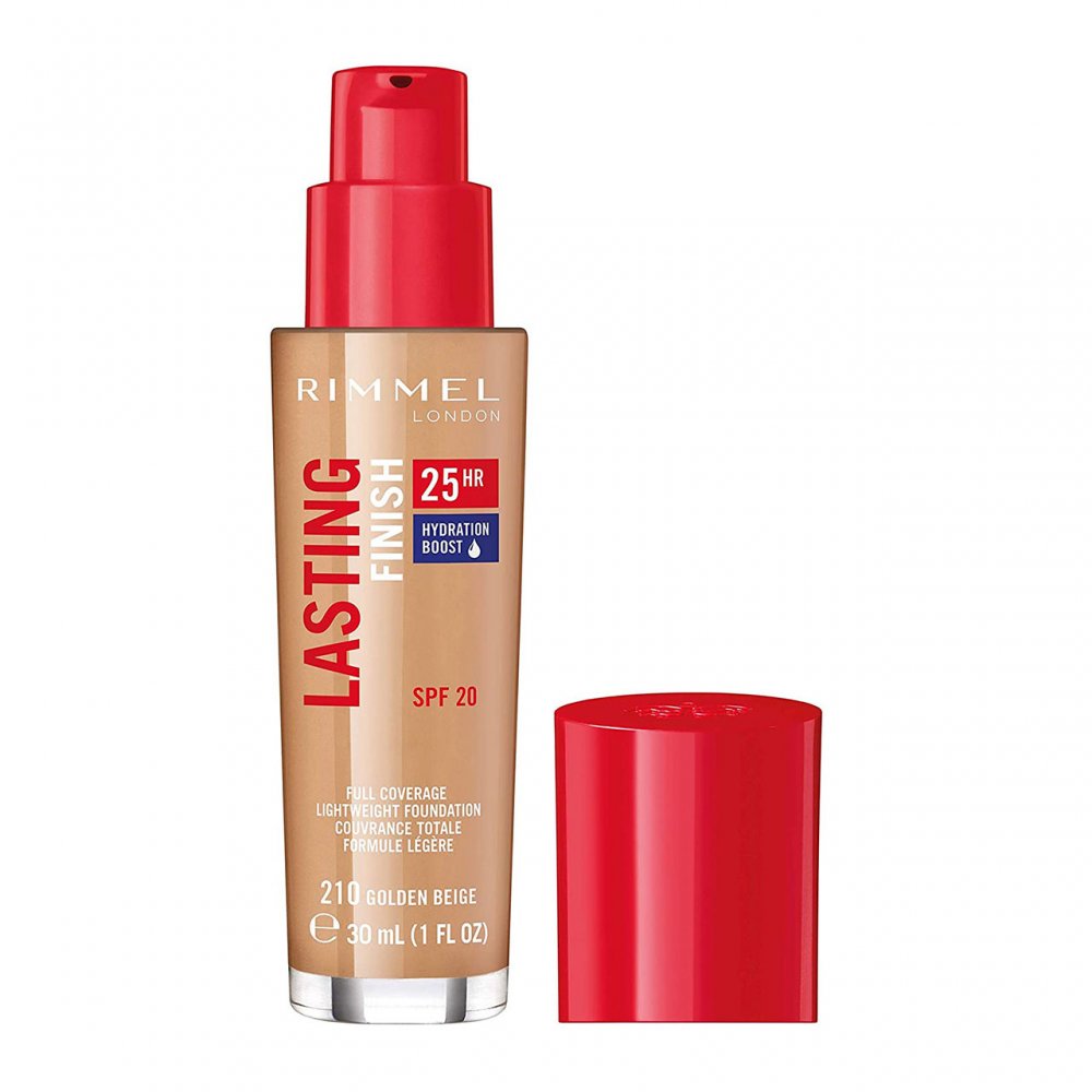 Rimmel Lasting Finish Foundation 210 Golden Beige 30ml Main image