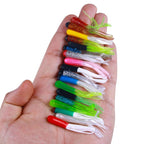 4.8cm 20pcs / Pack HENGJIA SO192 Vegetable-Head Tube Lure Fishing Simulation Soft Fake Bait, Style: 3# - British D'sire