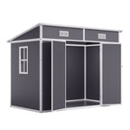 4*8ft Outdoor Plastic Garden Storage Shed - Garden Shed - British D'sire
